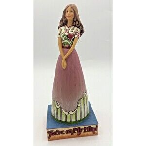 Jim Shore Heartwood Creek "You're On My Mind" Wistful Girl Sister Figurine 8.75"